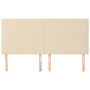 Voir la diapositive 3 : VIDAXL Tetes de lit 4 pcs Creme 100x5x78/88 cm Tissu