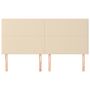 Voir la diapositive 3 : VIDAXL Tetes de lit 4 pcs Creme 100x5x78/88 cm Tissu