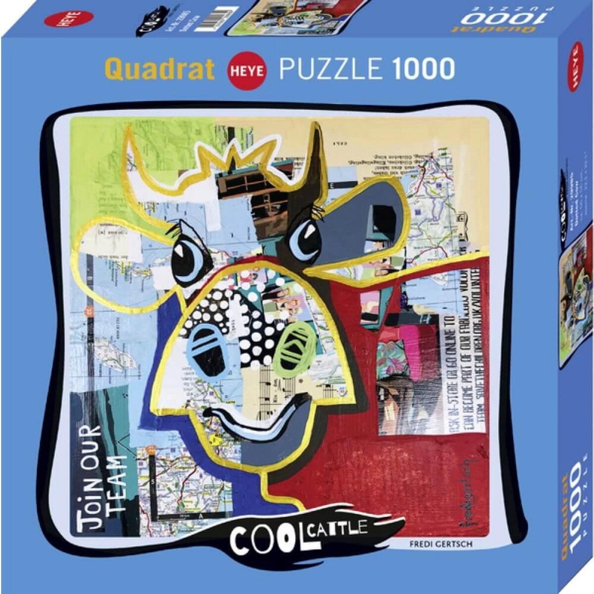 Heye Puzzle 1000 pièces :  Cool Cattle : Dotted Cow