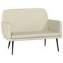 Voir la diapositive 2 : VIDAXL Banc Creme 107x80x81 cm Similicuir