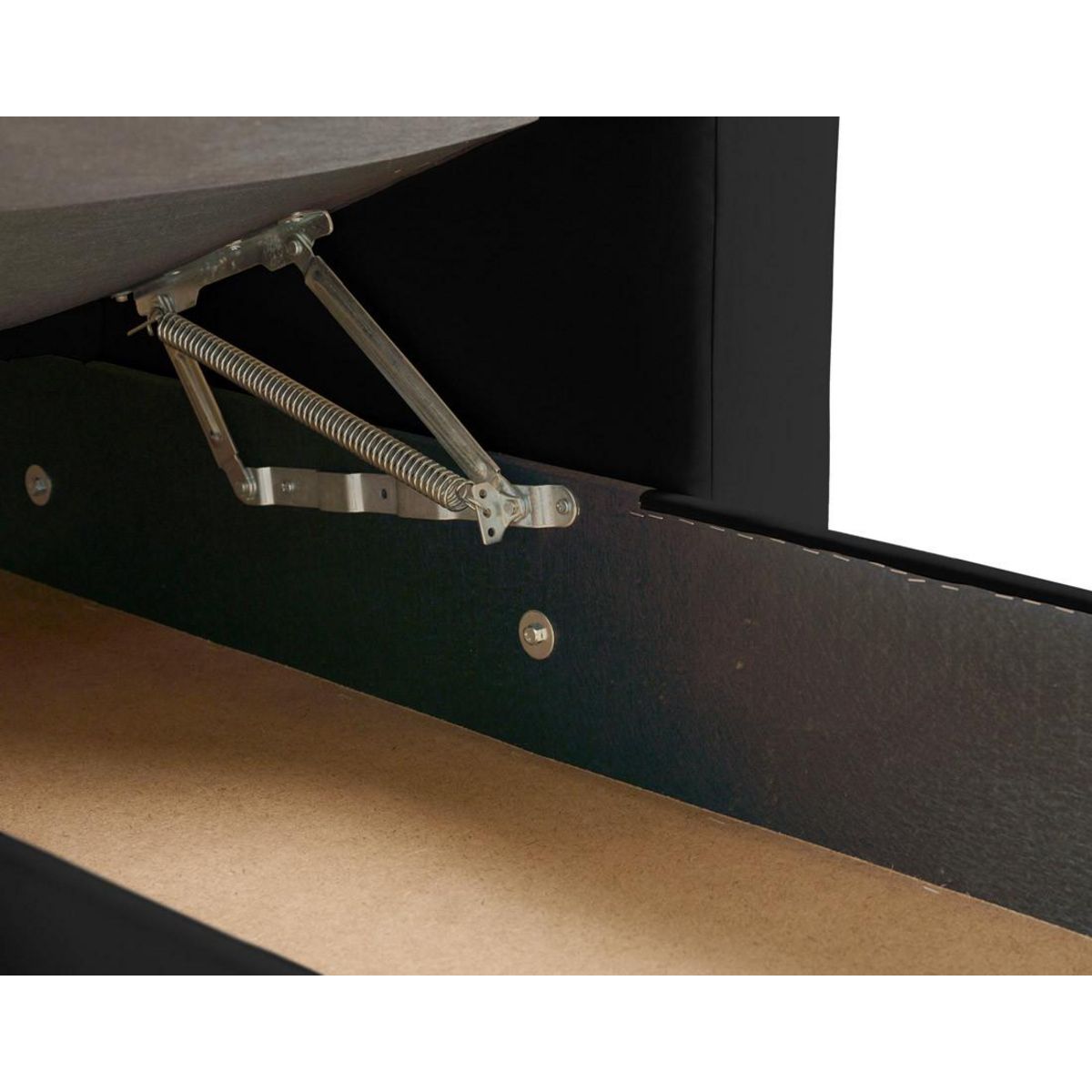 BEST MOBILIER Martha - canapé d'angle réversible 4 places - convertible avec coffre - en tissu