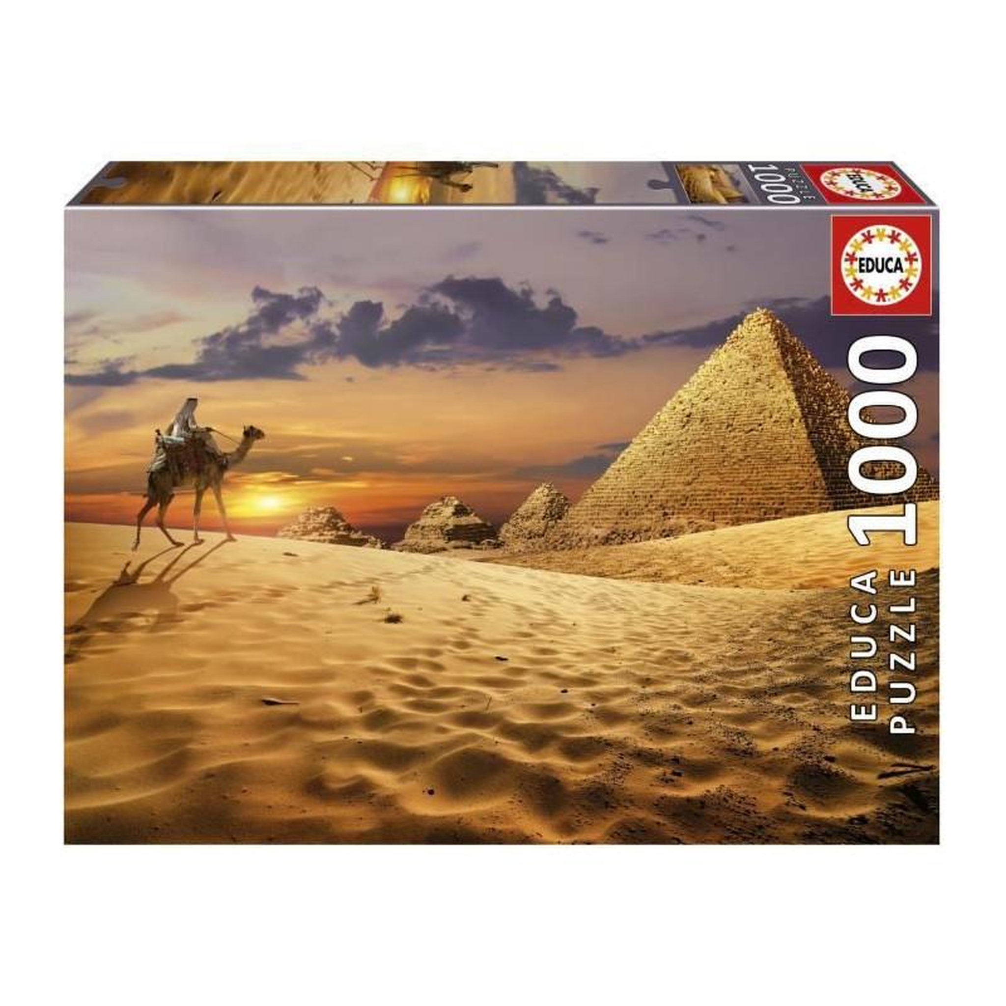 Voir la diapositive 1 : EDUCA CHAMEAU DANS LE DÉSERT - Puzzle de 1000 pieces