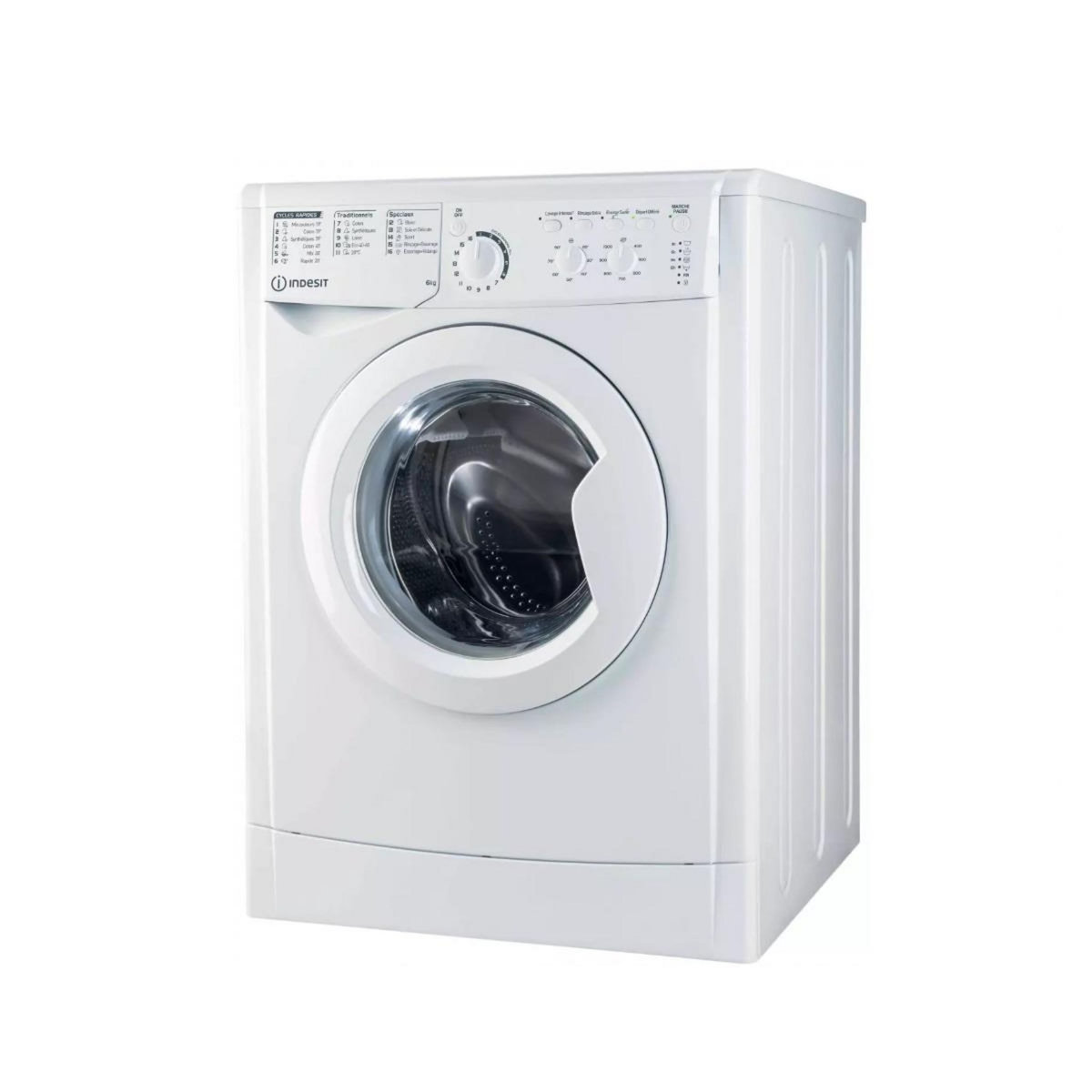 Indesit Lave-linge frontal 6 kg 1000 tours/min - EWC61051WFRN