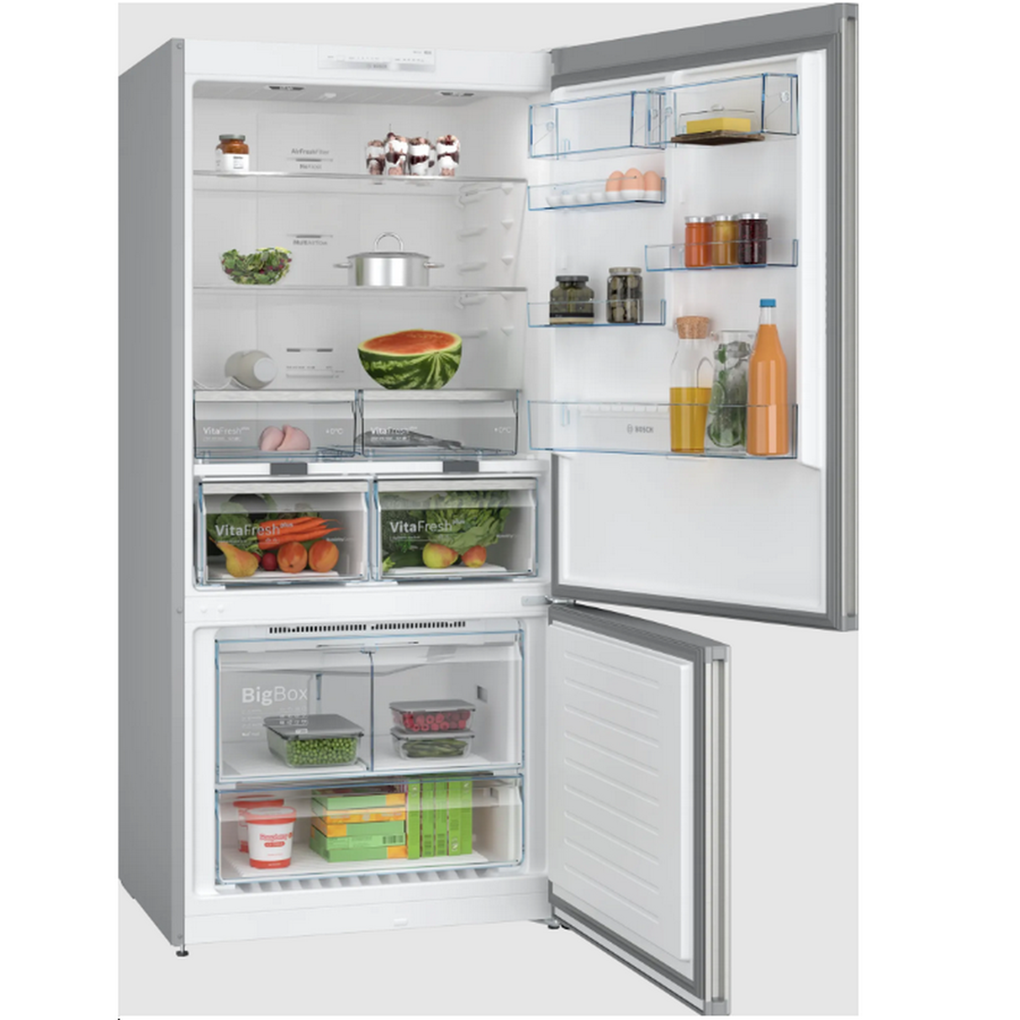 Voir la diapositive 3 : BOSCH Réfrigérateur combiné 86cm 631l nofrost inox - KGN86VIEA
