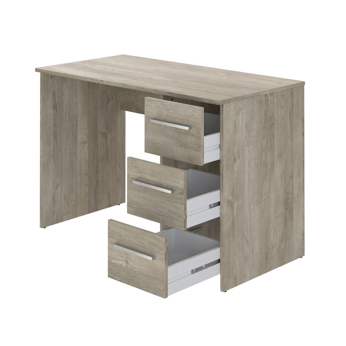 Bureau droit 3 tiroirs L110cm CARLA