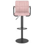 Voir la diapositive 3 : VIDAXL Tabouret de bar Rose Velours
