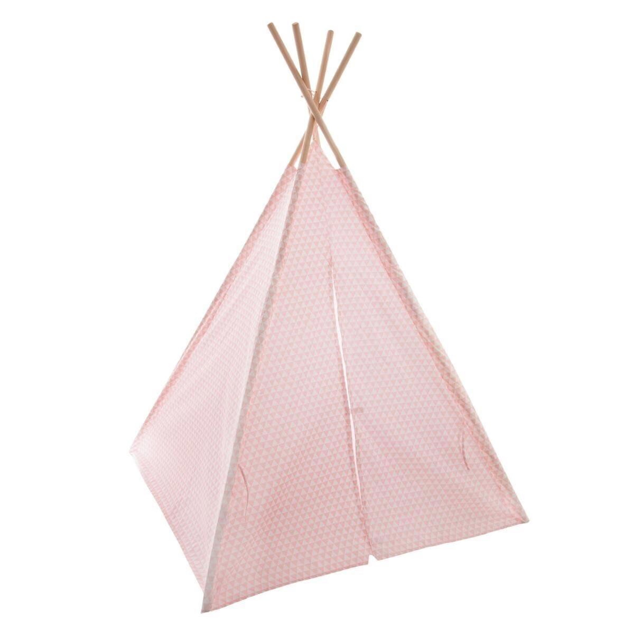 Voir la diapositive 2 : Atmosphera Kids Tipi déco enfant  motifs  160cm rose