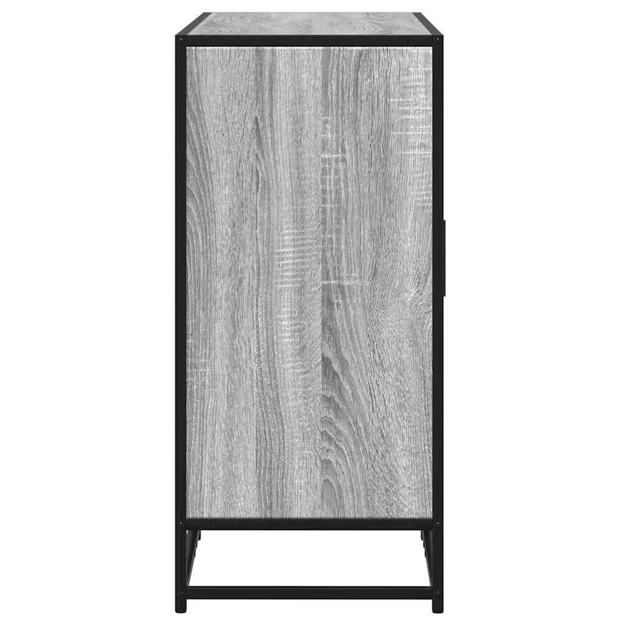 Voir la diapositive 5 : VIDAXL Buffet sonoma gris 94x35x76 cm bois d'ingenierie
