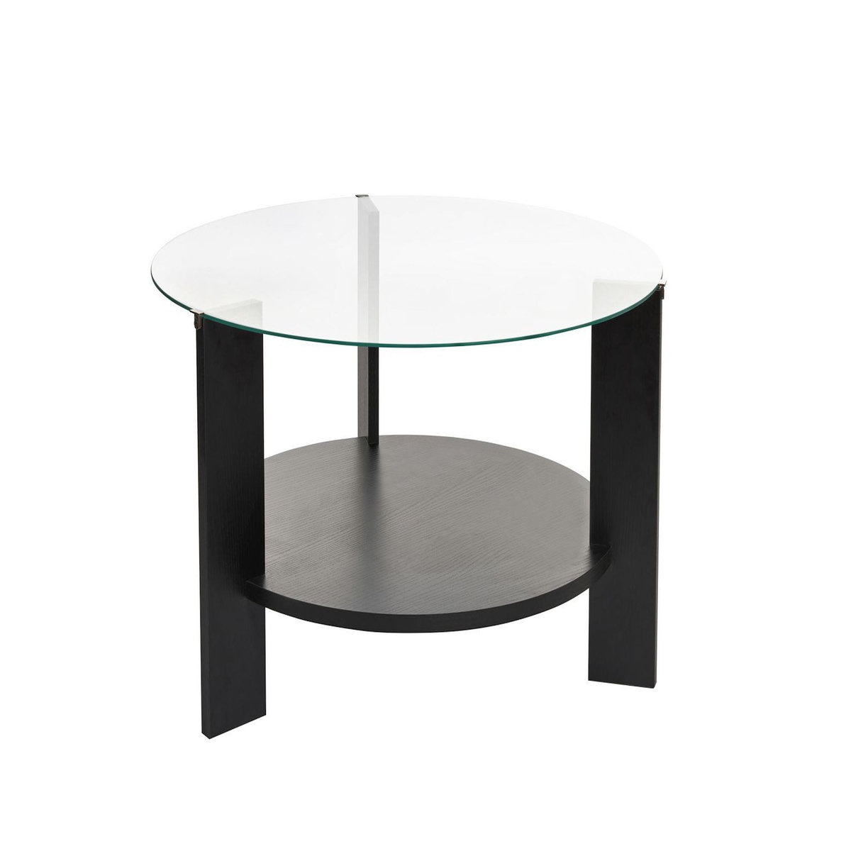 Habitat et Jardin Table basse en bois  Clara  - 75 x 75 x 40 cm - Bois NoirTransparent