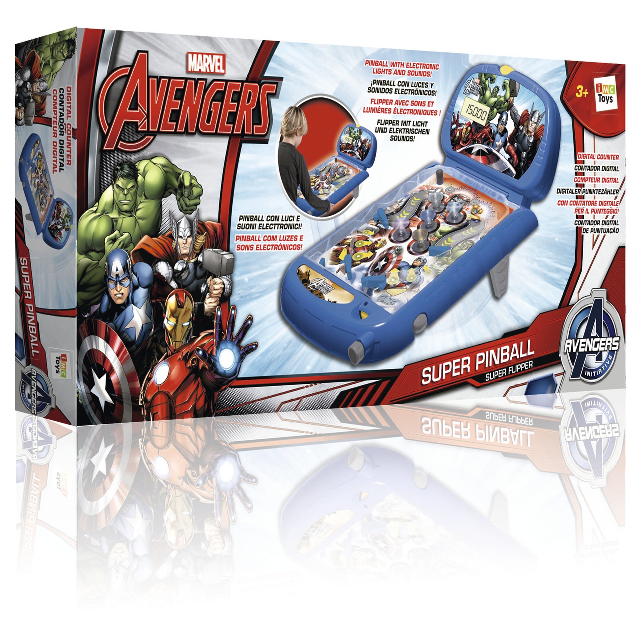 Voir la diapositive 2 : IMC TOYS Flipper de table Marvel The Avengers 