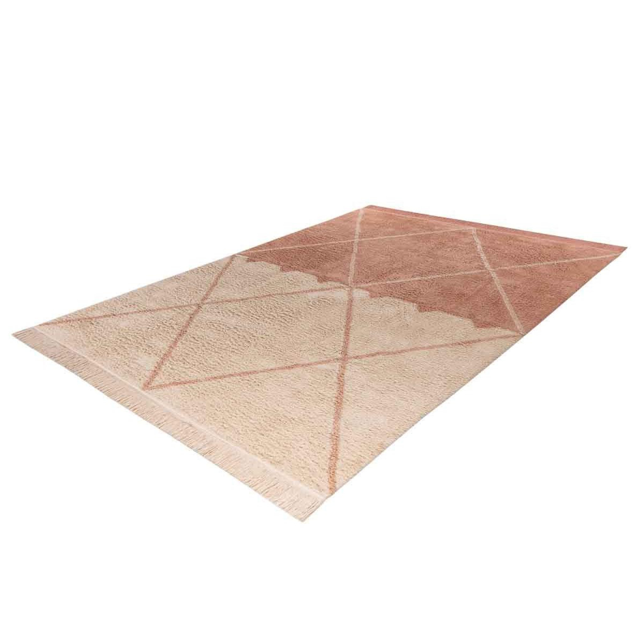 Voir la diapositive 2 : Paris Prix Tapis Tufté à la Main Ethnique  Mylen II  Beige & Rose