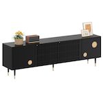 MERAX Meuble tv. Coloris disponibles : Noir, Blanc