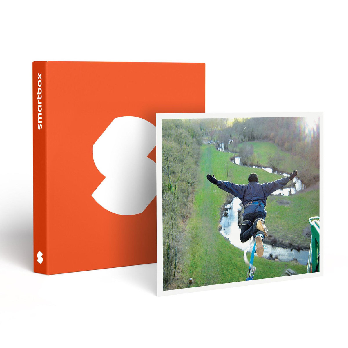 Smartbox Saut à l'élastique en tandem pour 2 personnes au viaduc de Saint-Georges-le-Gaultier avec certificat - Coffret Cadeau Sport & Aventure