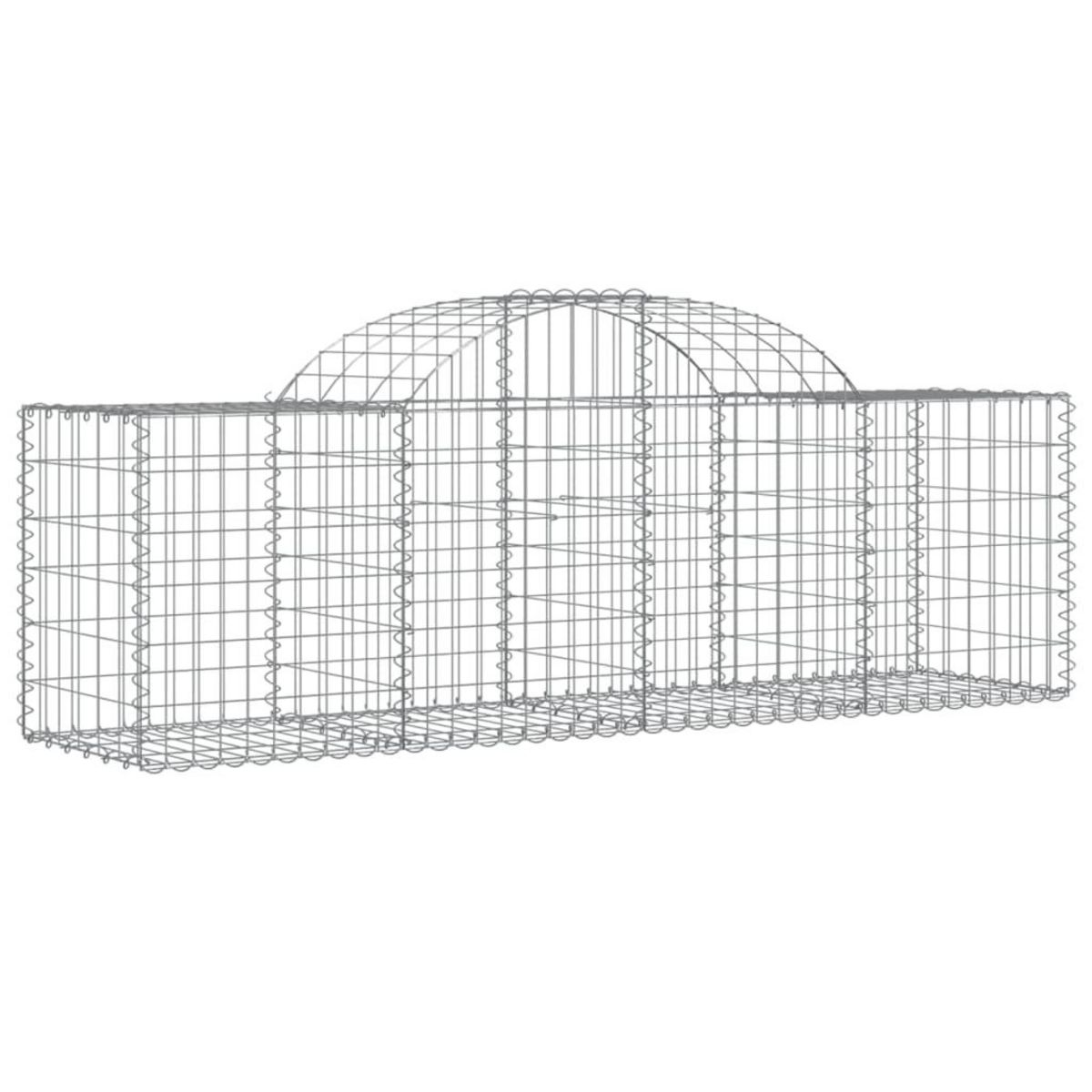 VIDAXL Paniers a gabions arques 30 pcs 200x50x60/80 cm fer galvanise