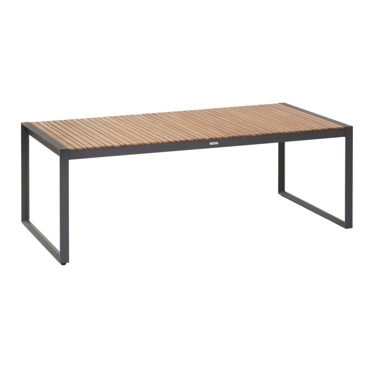 HESPERIDE Table de jardin fixe Lensia en eucalyptus et aluminium - 8 Places