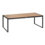 Voir la diapositive 1 : HESPERIDE Table de jardin fixe Lensia en eucalyptus et aluminium - 8 Places