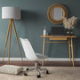 Voir la diapositive 5 : Rendez vous déco Chaise de bureau blanche sur roulettes - Skandi