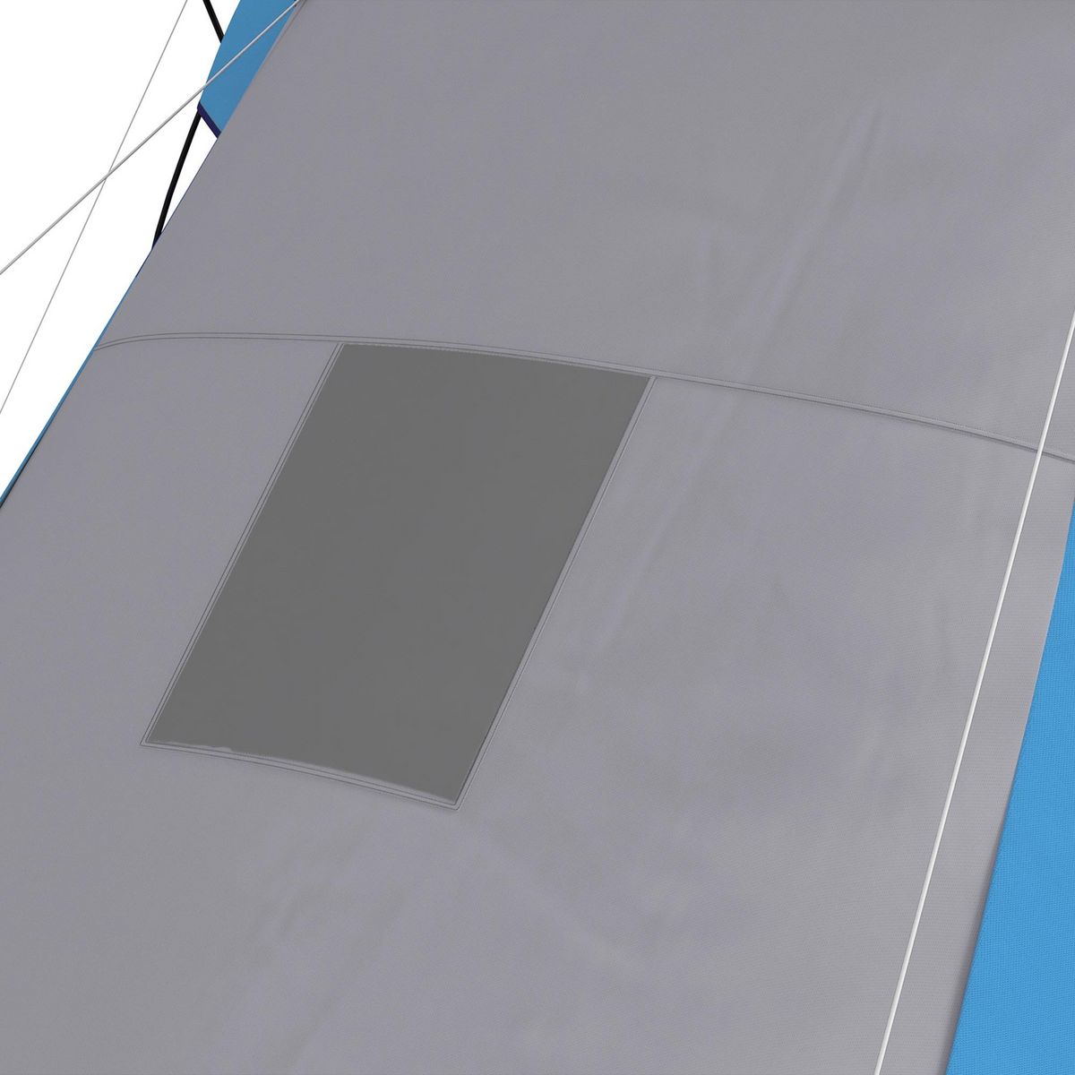 OUTSUNNY Tente de camping familiale 4-6 pers. - tente tunnel 2 grandes portes sac inclus - fibre verre polyester gris bleu