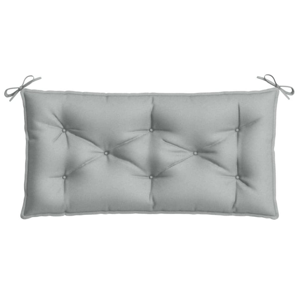 VIDAXL Coussin de banc de jardin gris clair melange 100x50x7 cm tissu