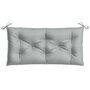 Voir la diapositive 4 : VIDAXL Coussin de banc de jardin gris clair melange 100x50x7 cm tissu