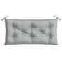 Voir la diapositive 4 : VIDAXL Coussin de banc de jardin gris clair melange 100x50x7 cm tissu