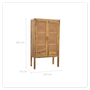 Voir la diapositive 6 : Rendez vous déco Armoire en cannage et bois 2 portes-Tiki