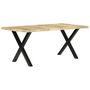 Voir la diapositive 2 : VIDAXL Table a manger 180x90x76 cm Bois de manguier massif