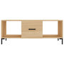 Voir la diapositive 5 : VIDAXL Table basse chene sonoma 102x50x40 cm bois d'ingenierie