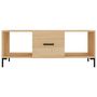 Voir la diapositive 5 : VIDAXL Table basse chene sonoma 102x50x40 cm bois d'ingenierie