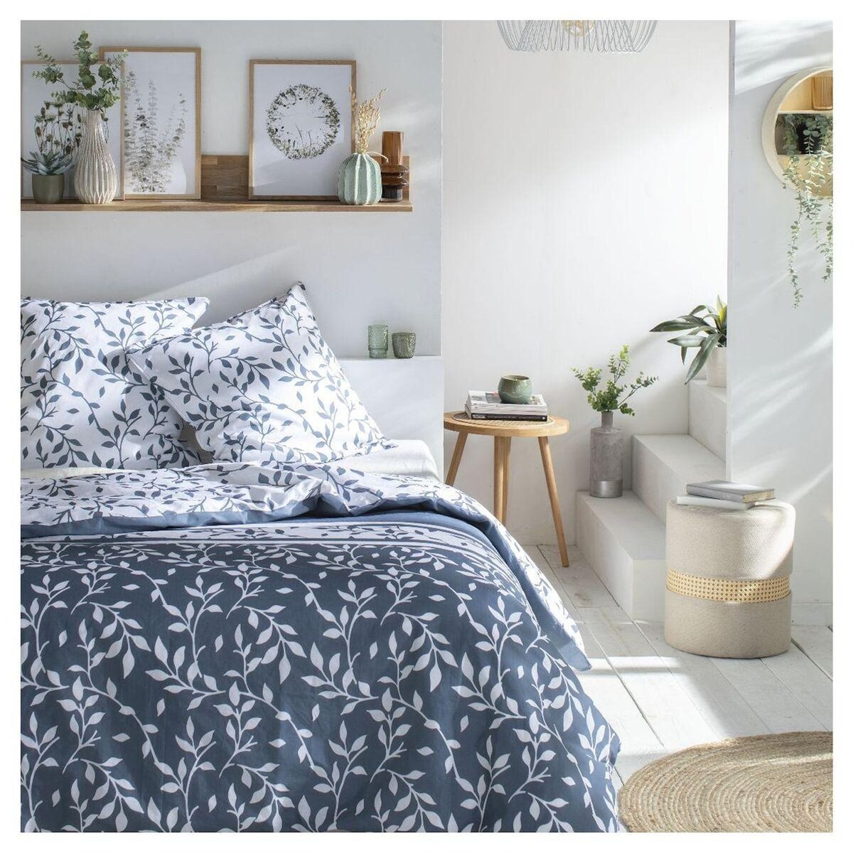 TODAY Parure housse de couette coton 57 fils motif floral FLOWER GARDEN