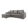 Voir la diapositive 4 : BEST MOBILIER Harvey - canapé d'angle réversible - 4 places - convertible avec coffre - en tissu