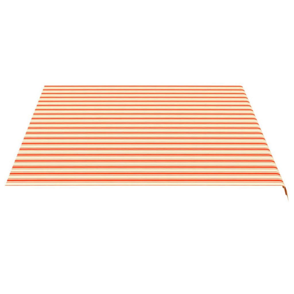VIDAXL Tissu de remplacement pour auvent Jaune et orange 4,5x3,5 m