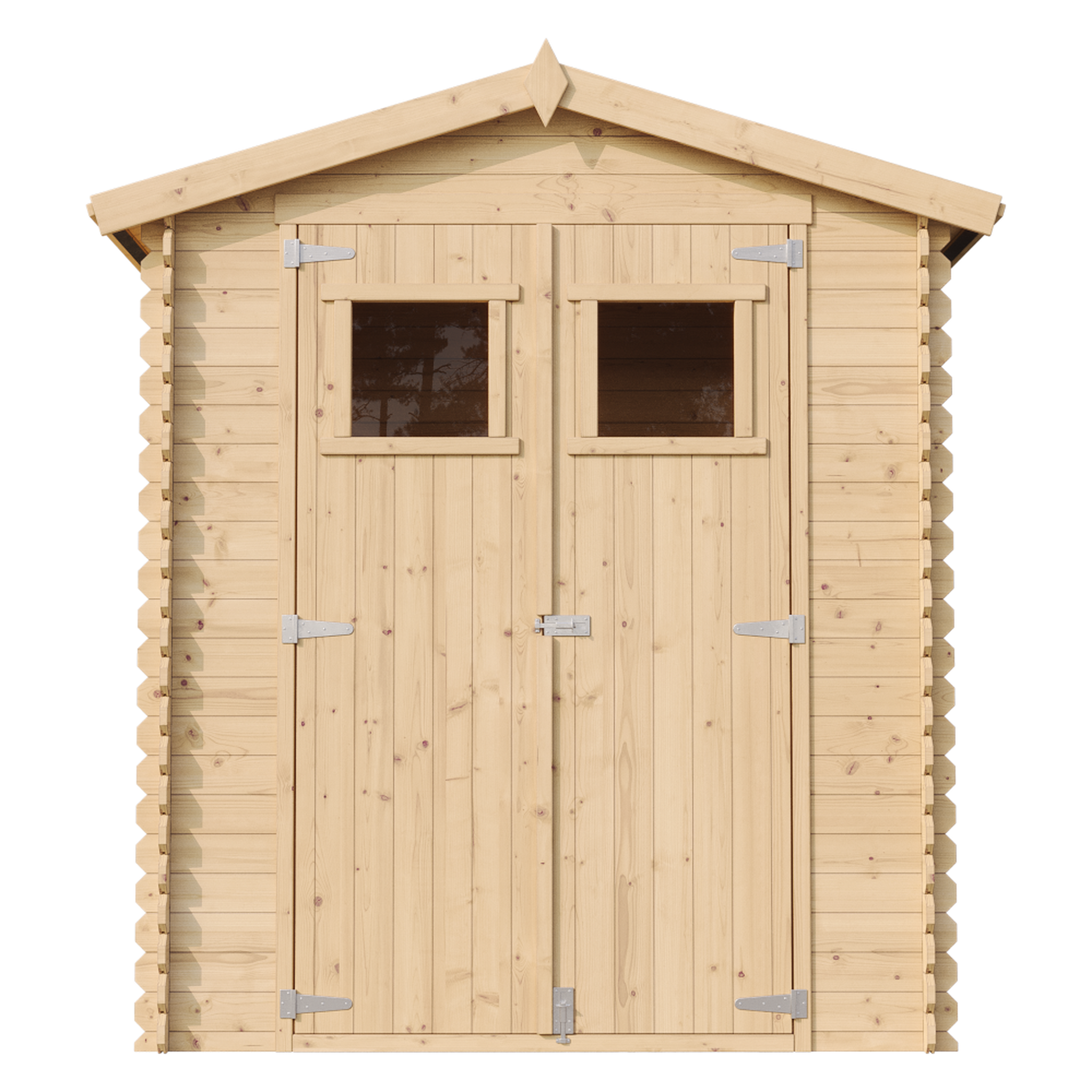 Voir la diapositive 2 : TIMBELA Abri de jardin en bois 1.98m² cabanon jardin exterieur à outils et velo avec sol imprégném367+m367g