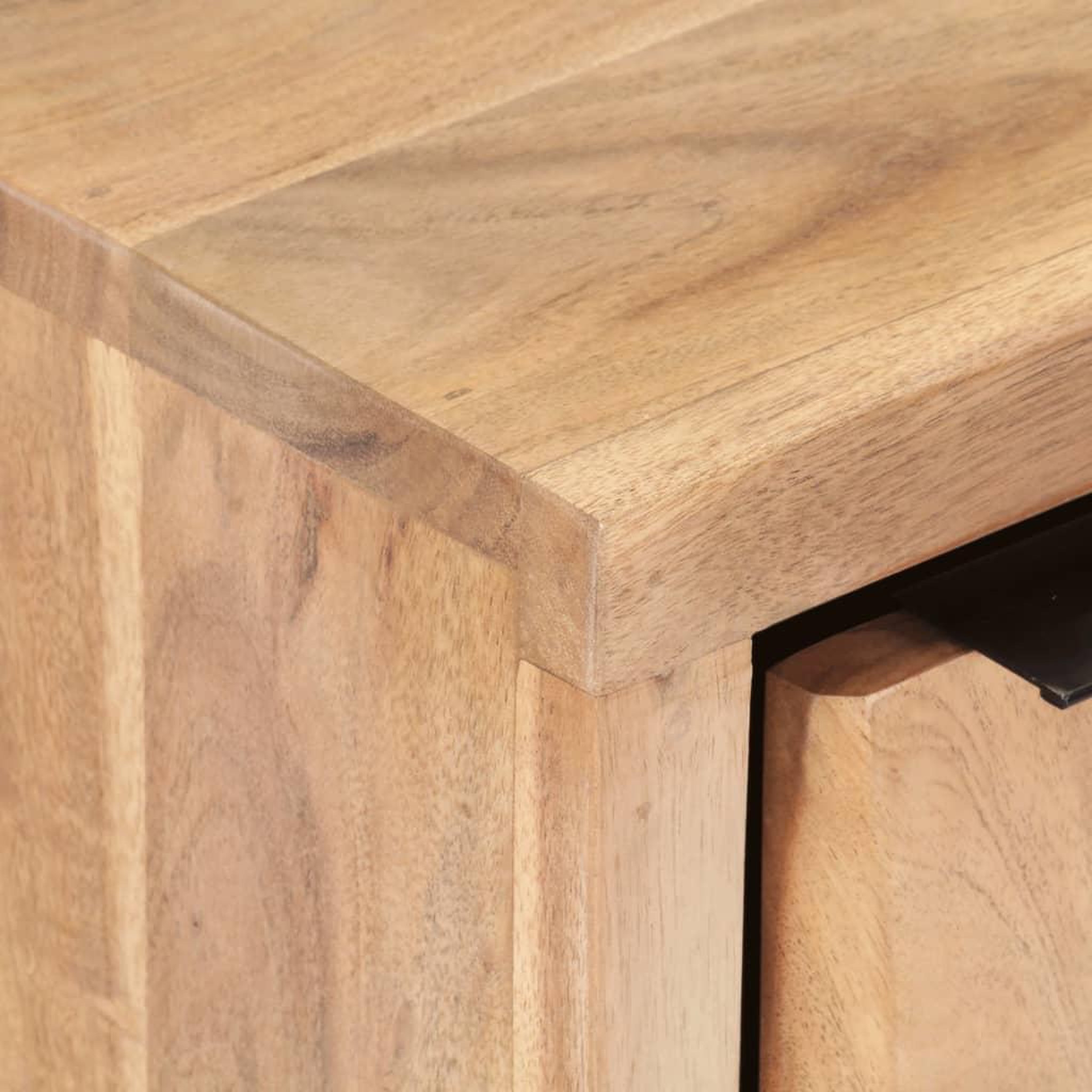 Voir la diapositive 5 : VIDAXL Table de chevet 40x30x50 cm bois d'acacia avec bord naturel