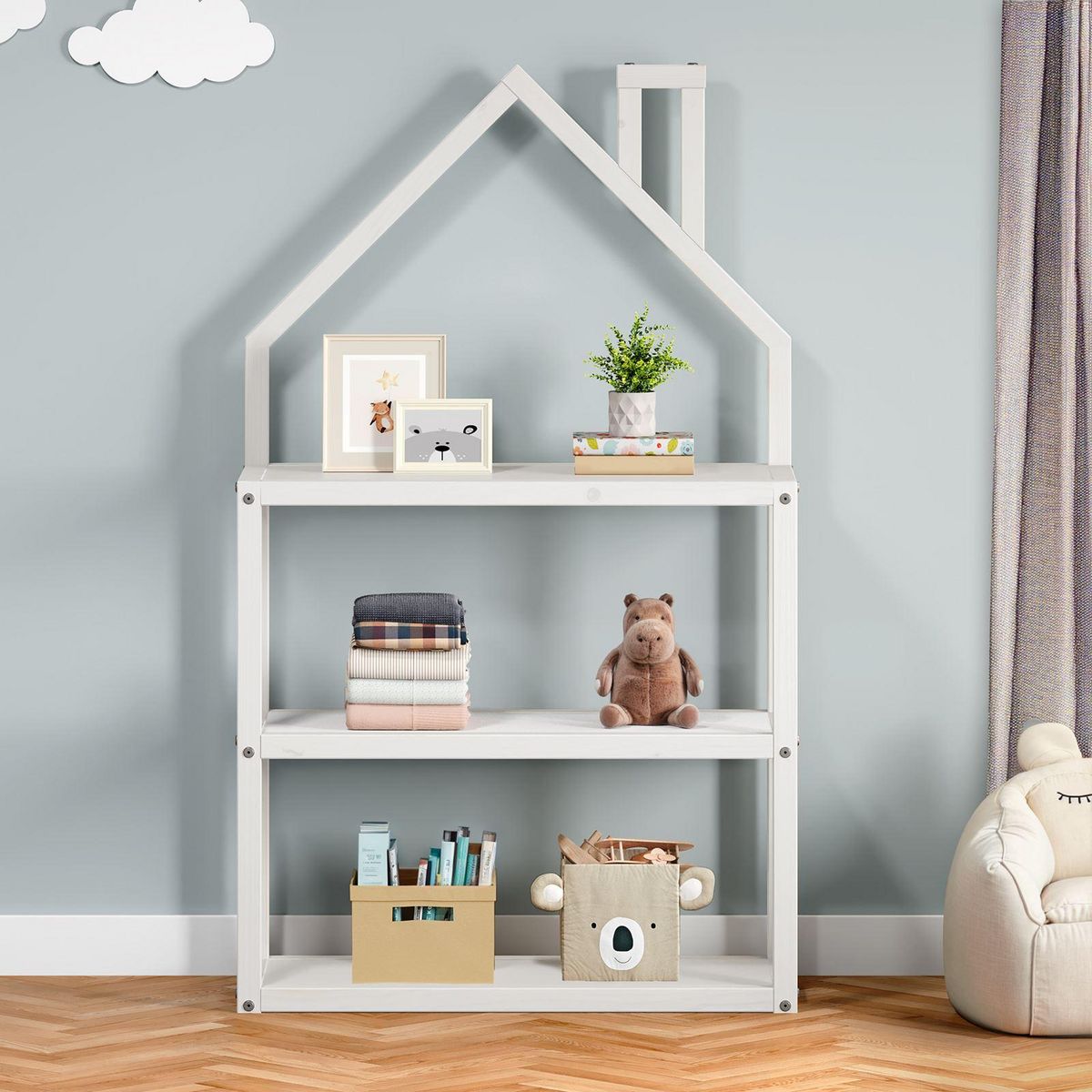 IDIMEX Étagère enfant LENISE en pin massif
