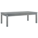 VIDAXL Table basse 100x50x33 cm Gris Bois d'acacia solide