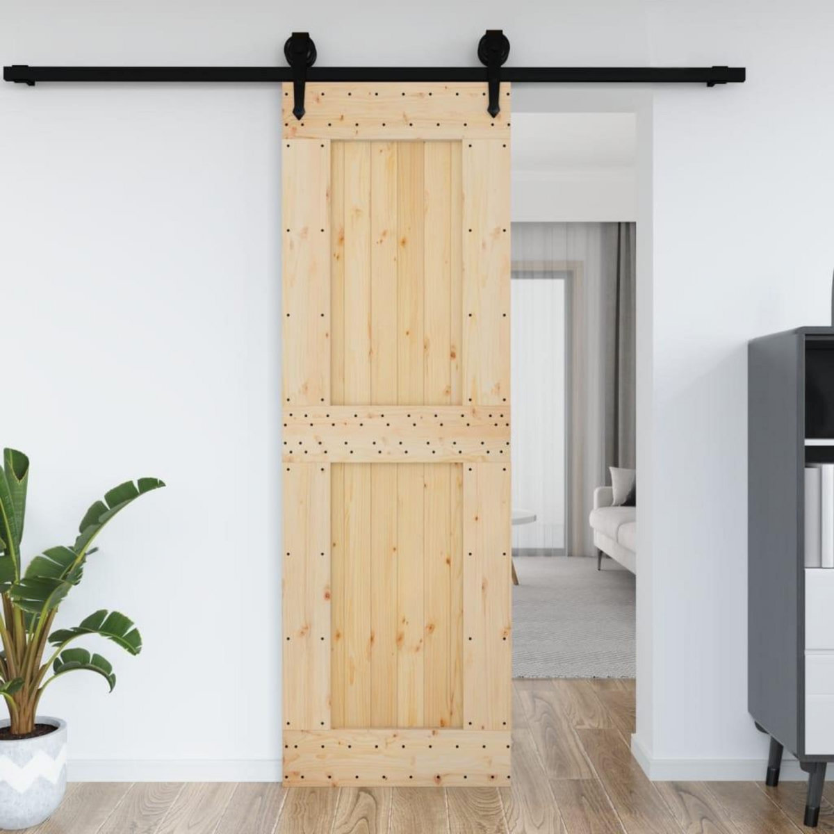 VIDAXL Porte NARVIK 70x210 cm bois massif de pin