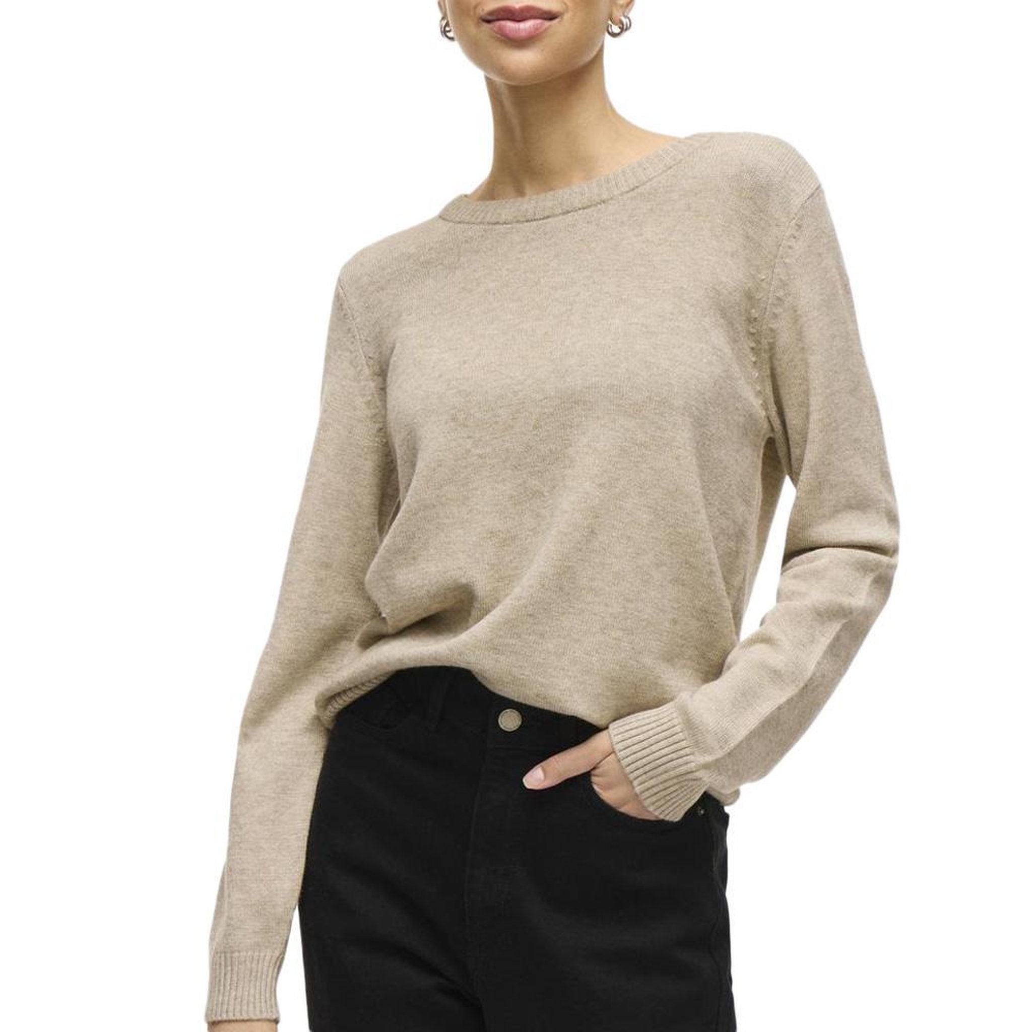 Vila Pull Beige Beige Femme Vila Viril. Coloris disponibles : Beige