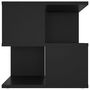 Voir la diapositive 5 : VIDAXL Table d appoint Noir 40x40x40 cm Aggloméré