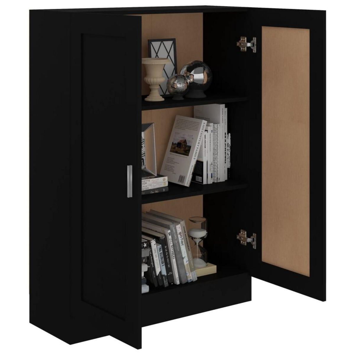 VIDAXL Bibliotheque Noir 82,5x30,5x115 cm Bois d'ingenierie