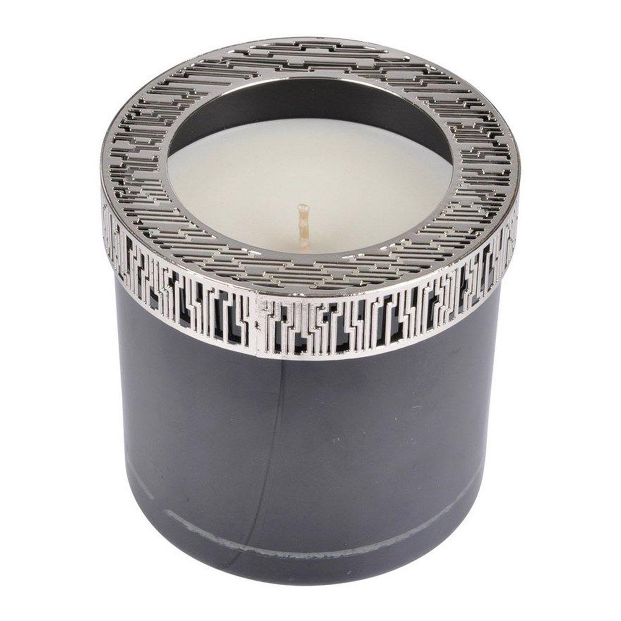 HOMEA Bougie verrine parfumée  élégant  10cm noir