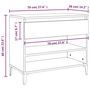 Voir la diapositive 5 : VIDAXL Armoire a chaussures Gris beton 70x36x60 cm Bois d'ingenierie