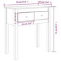Voir la diapositive 6 : VIDAXL Table console 70x35x75 cm Bois massif de pin