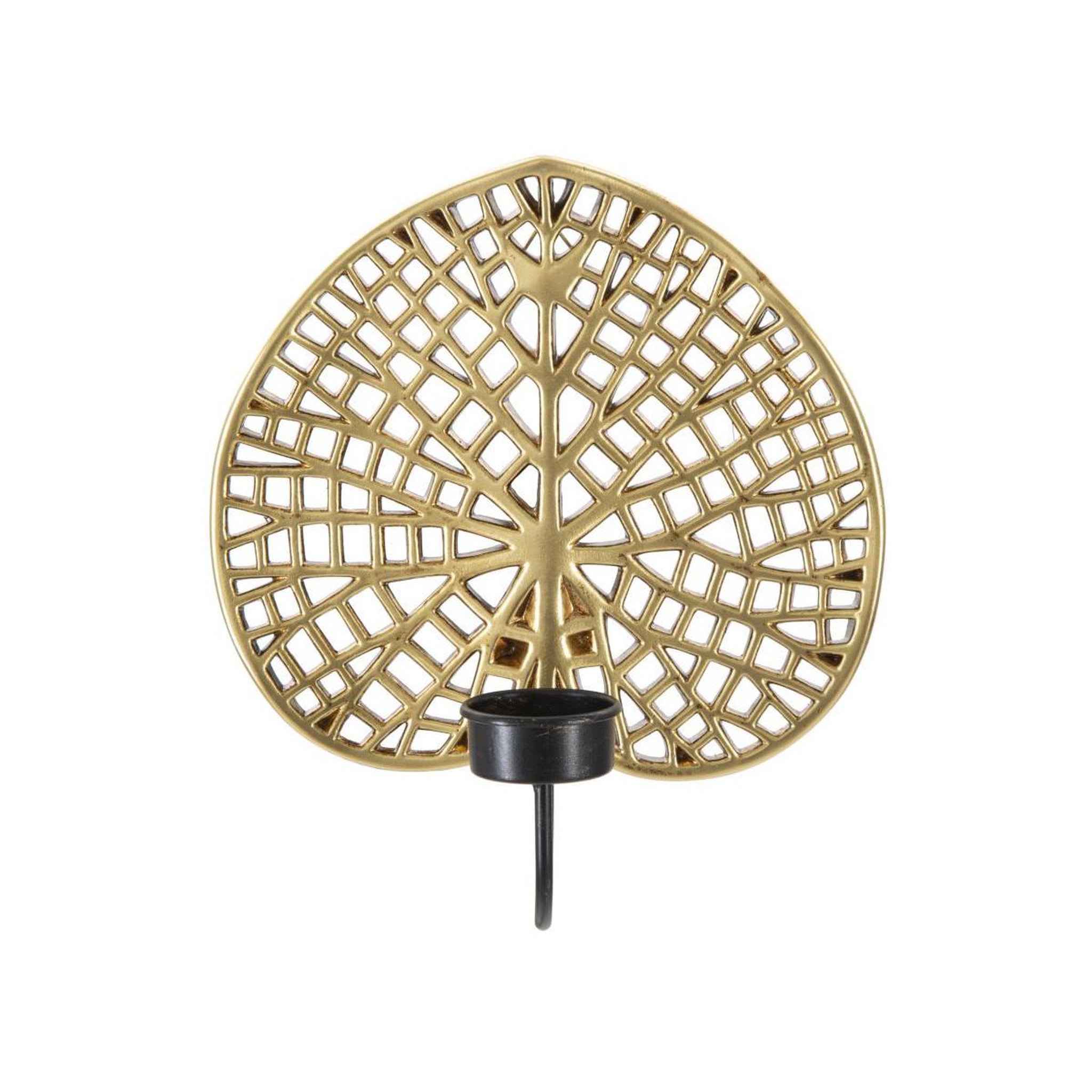 Voir la diapositive 2 : Paris Prix Bougeoir mural design  lotus  22cm or