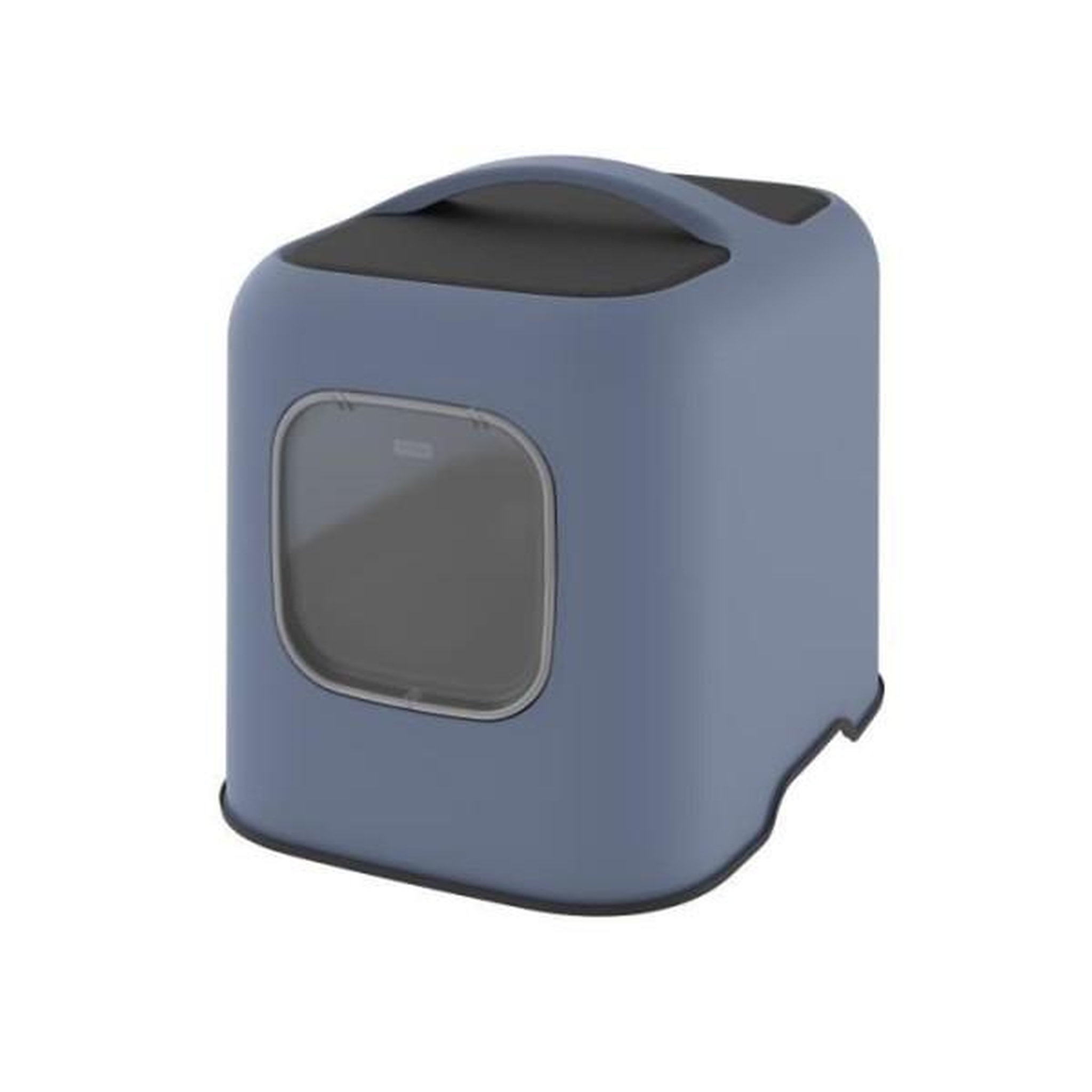 ROTHO Rotho - maison toilette pour chat 51 x 39 x 40 cm - bac a litiere - bleu horizon