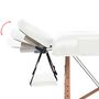 Voir la diapositive 5 : VIDAXL Table de massage pliable a 2 zones 10 cm d'epaisseur Blanc