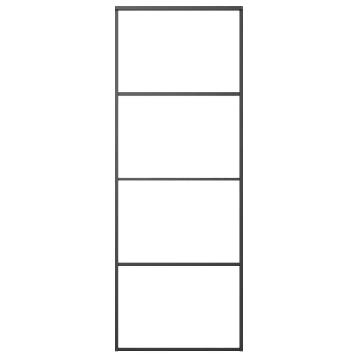 VIDAXL Porte coulissante avec kit de quincaillerie 76x205 cm Verre ESG