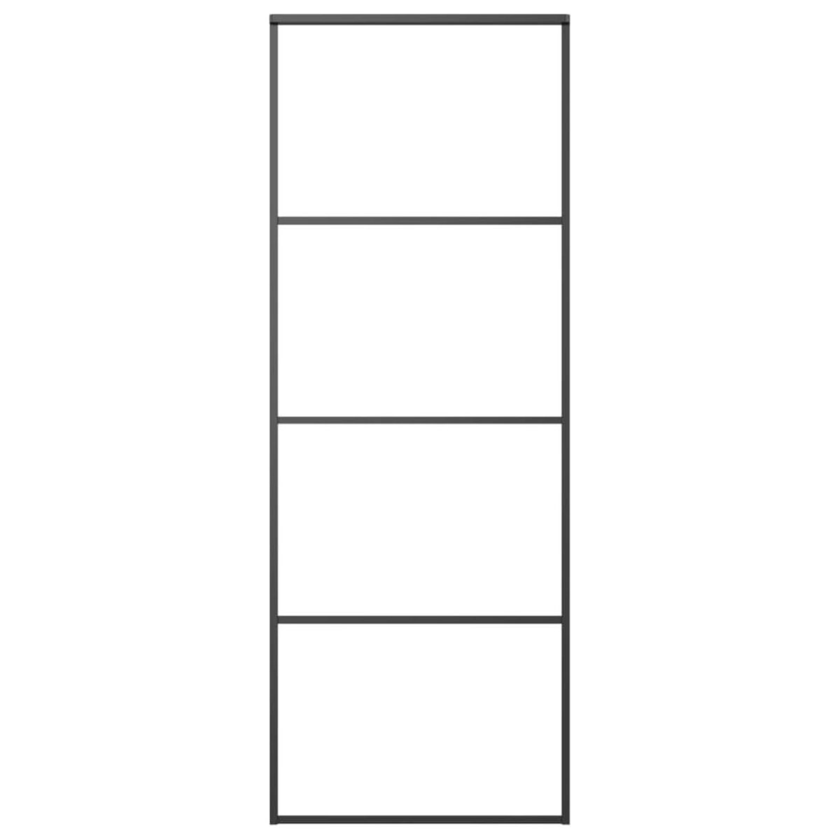 VIDAXL Porte coulissante avec kit de quincaillerie 76x205 cm Verre ESG