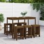 Voir la diapositive 1 : VIDAXL Ensemble de bar de jardin 7 pcs marron miel bois de pin massif