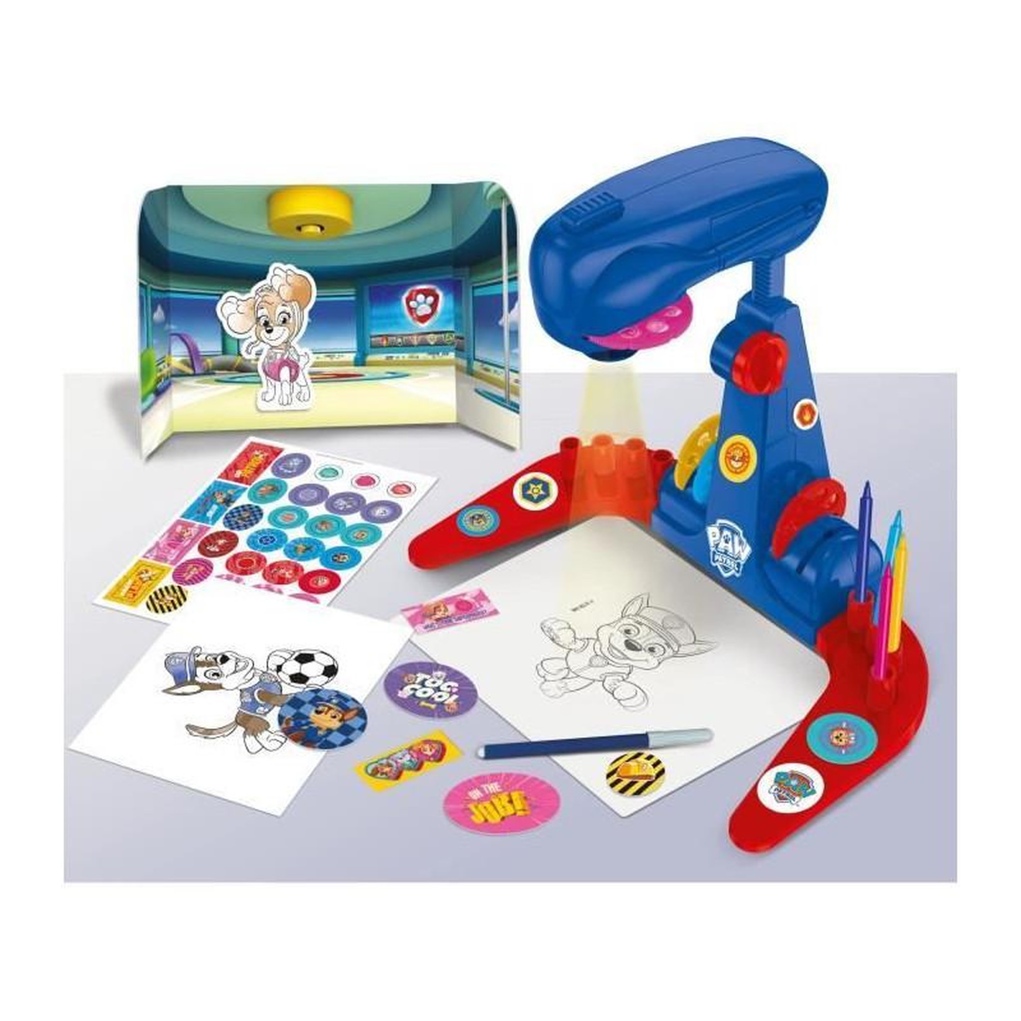 Voir la diapositive 2 : LISCIANI GIOCHI Projecteur de dessins - LISCIANI - Paw Patrol Drawing School Projector